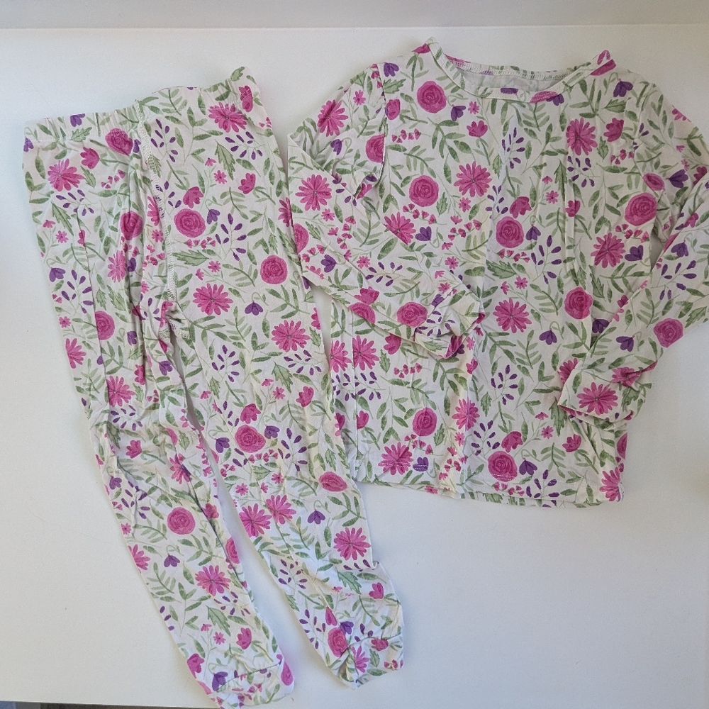 Sweet Bamboo Pajamas set - Pink and Purple